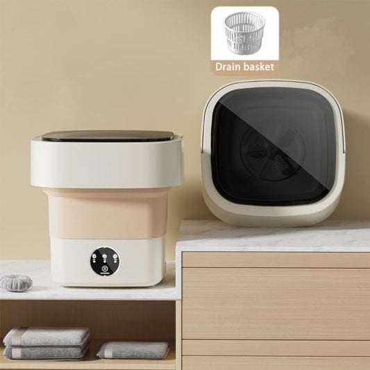 6.5l Portable Foldable Washing Machine Basket Random Color